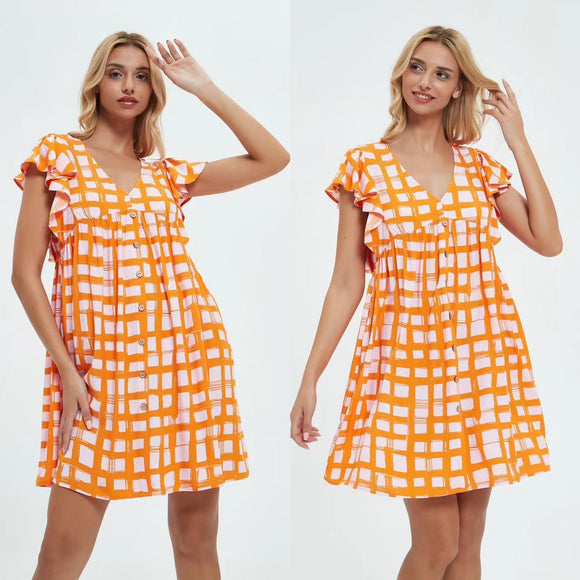 OT-0087876 Layla dress-Orange